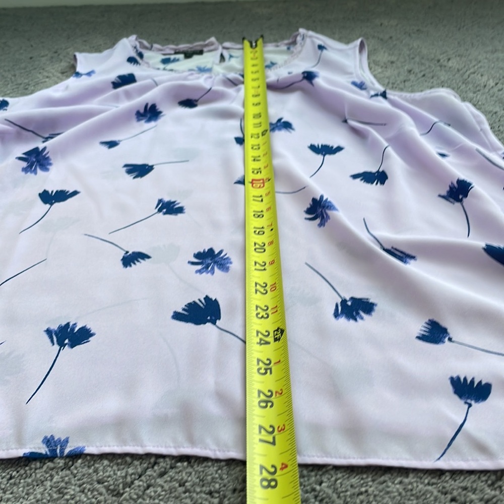Talbots lilac flowy top size 16w - Picture 5 of 6